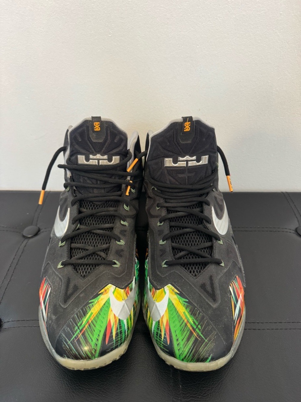 Nike LeBron 11 Everglades Men’s Black Multicolor Basketball Sneakers